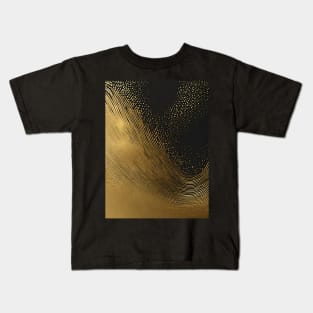 Black and Gold Kids T-Shirt